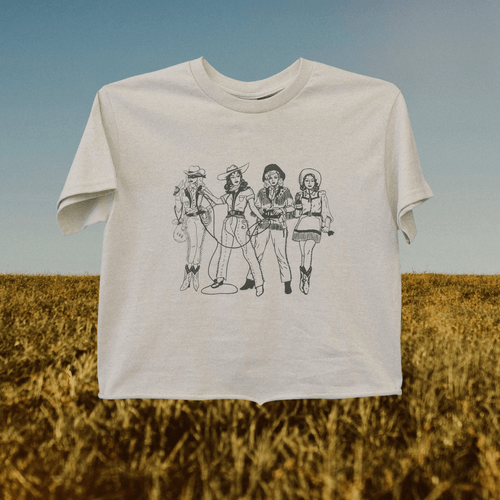 "Lady Gang" Natural Crew Shirt
