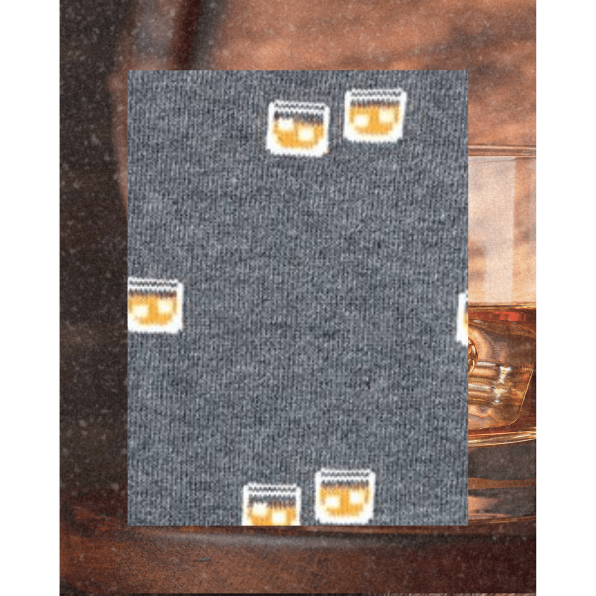 Men's Mismatched Whiskey & Glass Socks