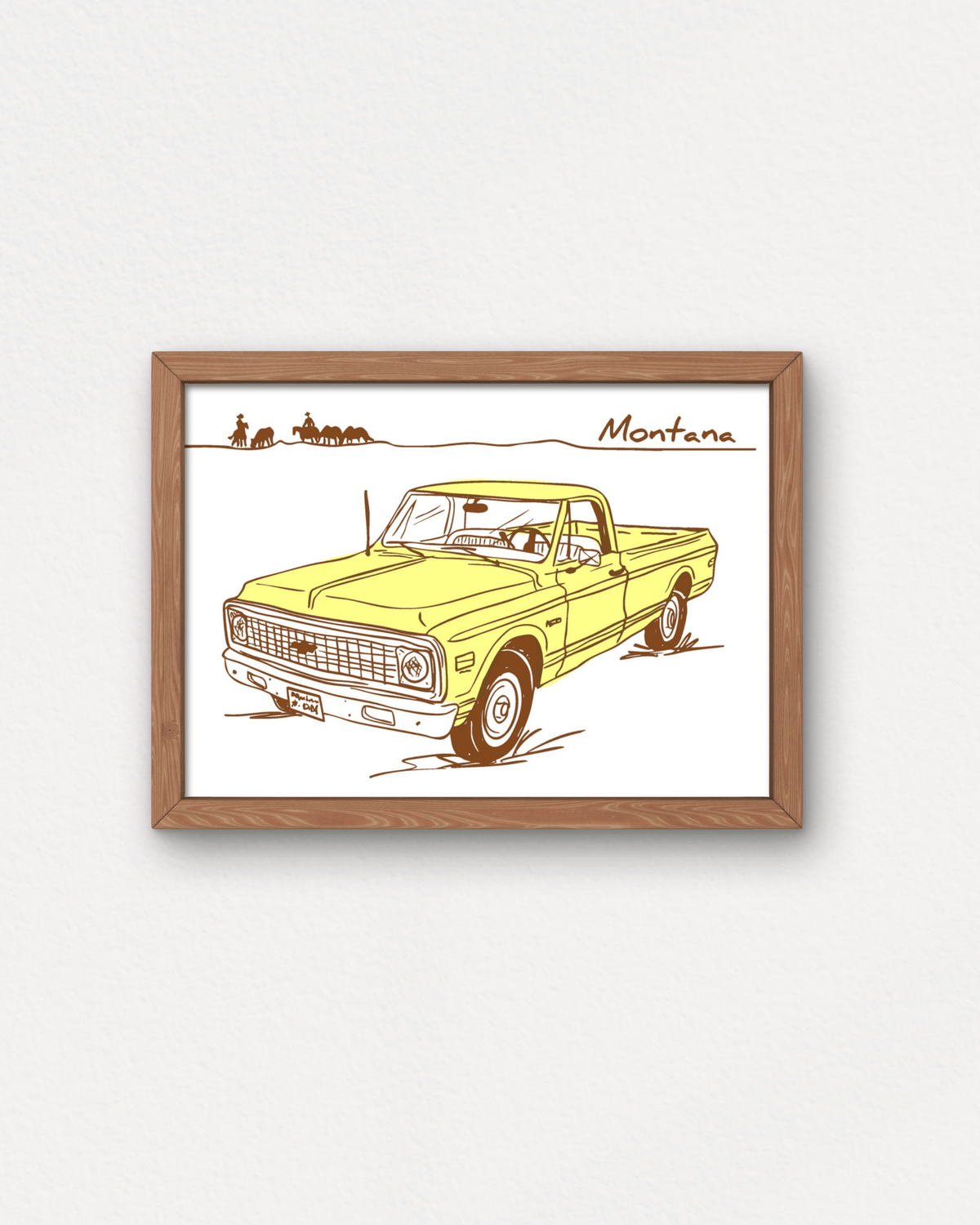 "Montana Chevy" Small Poster