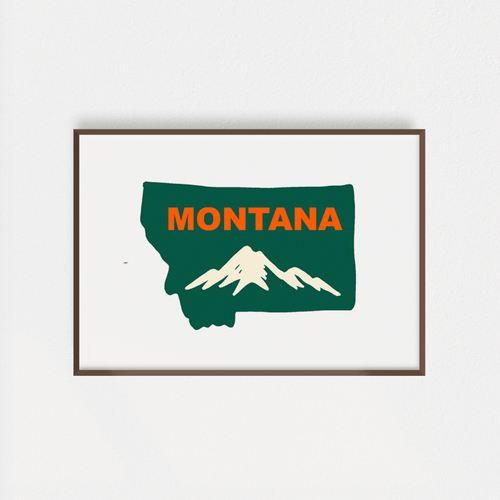 "Montana Mountain" Poster