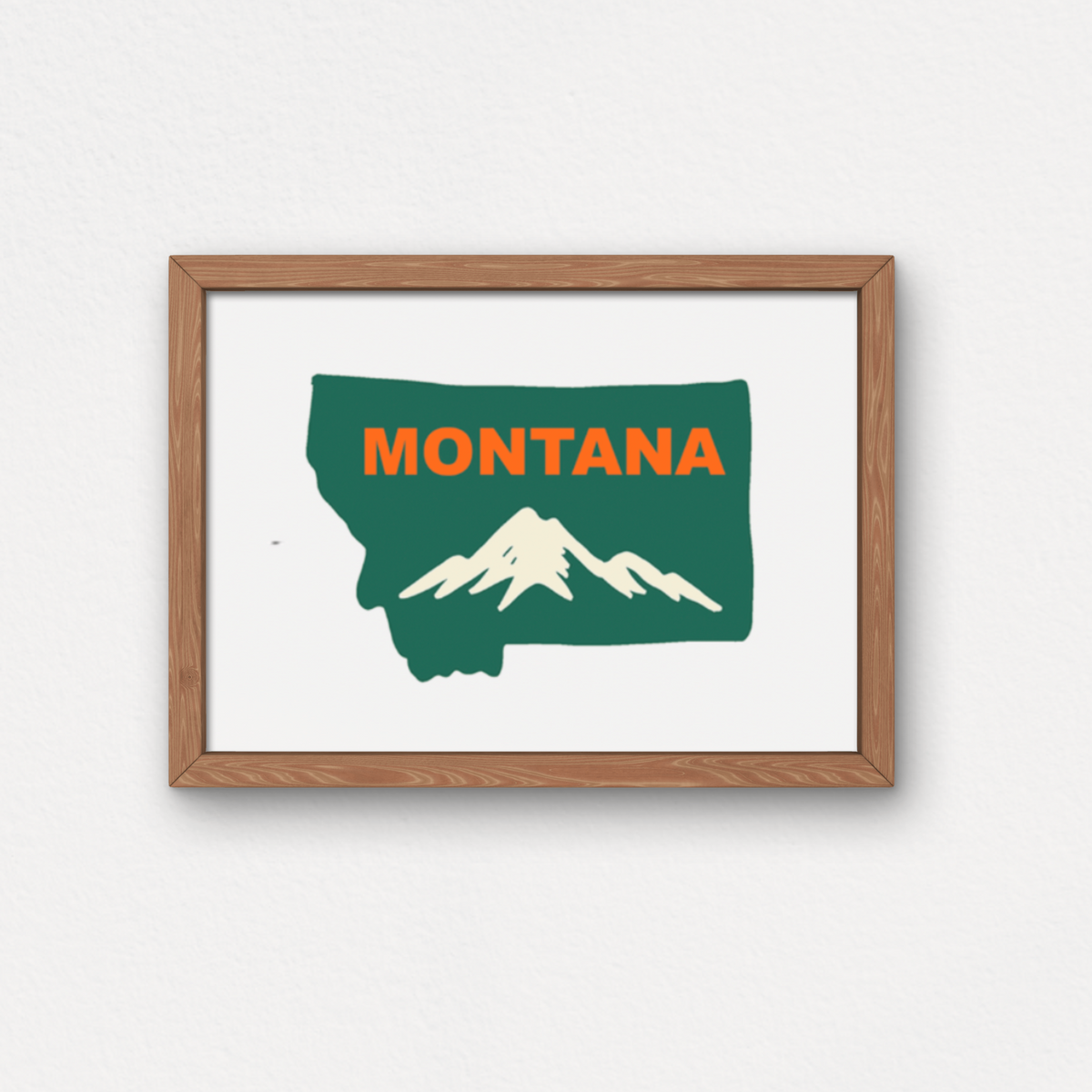 "Montana Mountain" Small Poster
