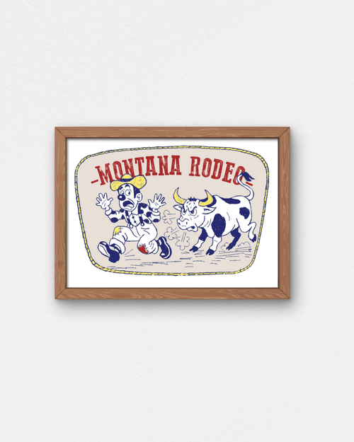 "Bozeman Rodeo" Small Poster