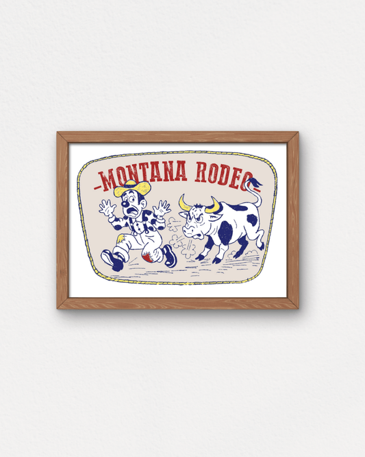 "Bozeman Rodeo" Small Poster