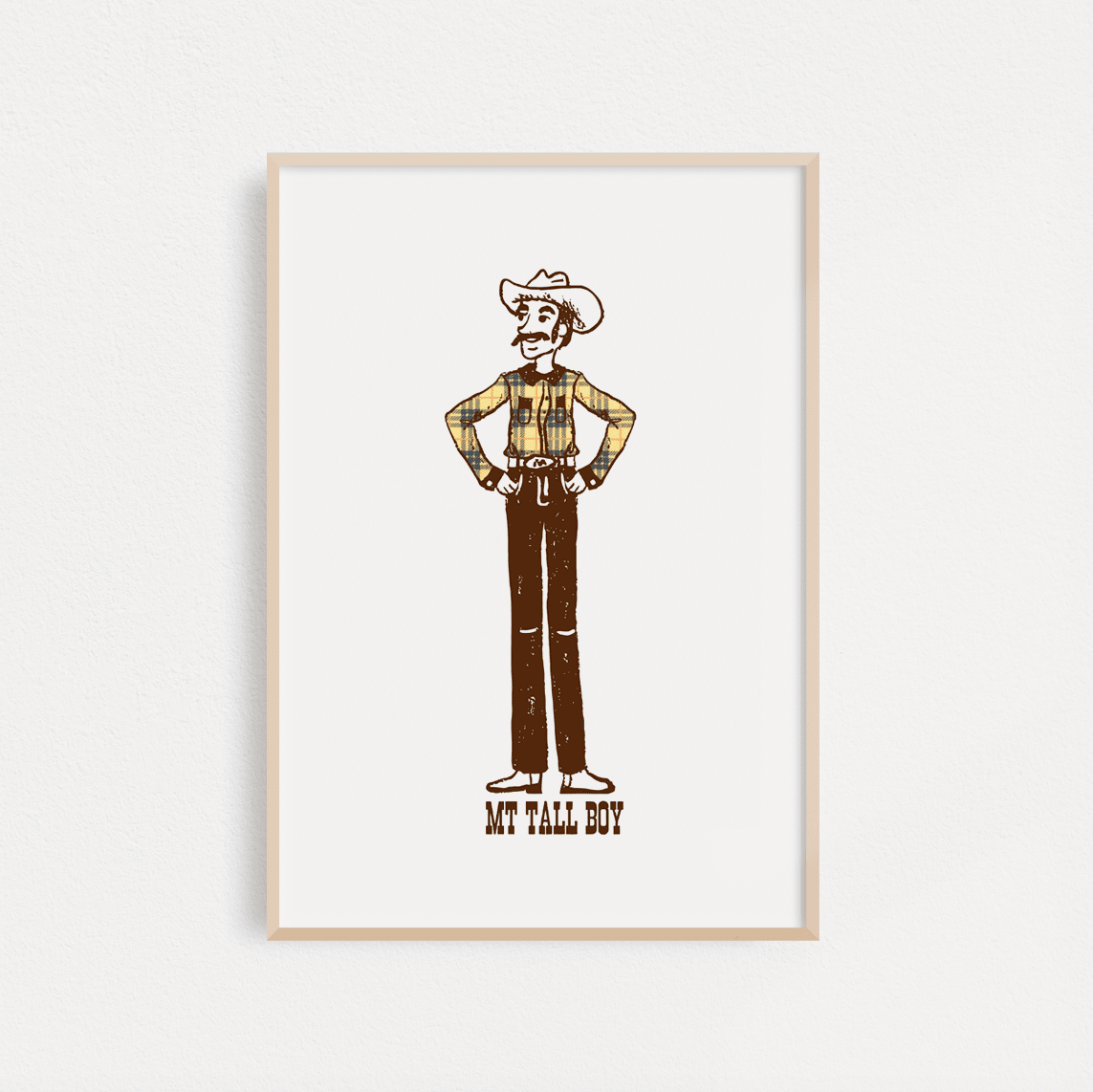 "Montana Tall Boy" Poster