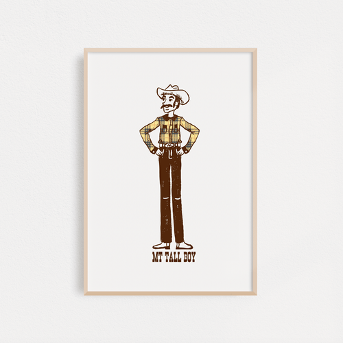"Montana Tall Boy" Poster