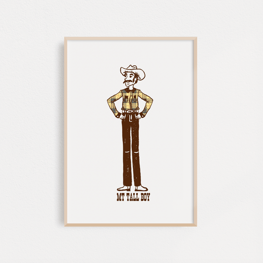 "Montana Tall Boy" Poster
