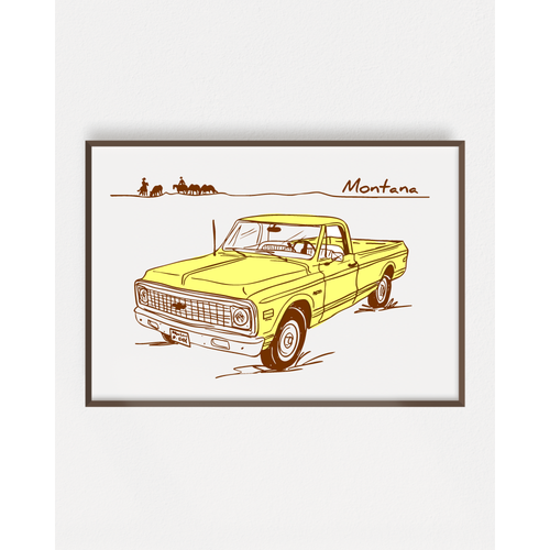 "Montana Chevy" Poster