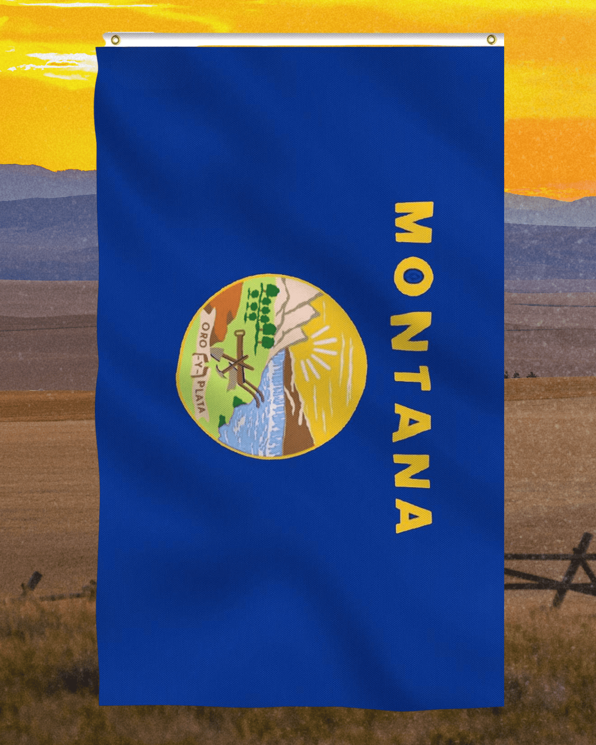 Montana Flag 3x5 ft