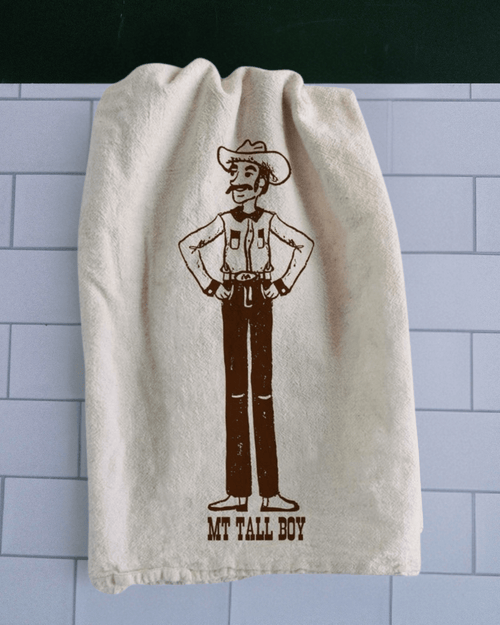 "Montana Tall Boy" Tea Towel