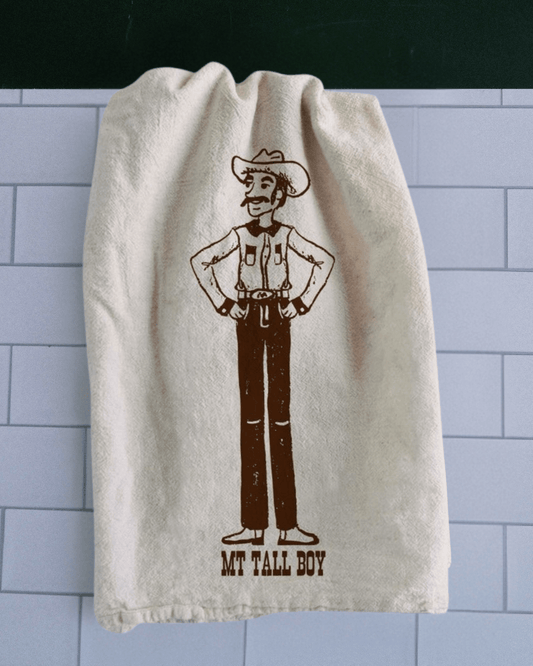 "Montana Tall Boy" Tea Towel