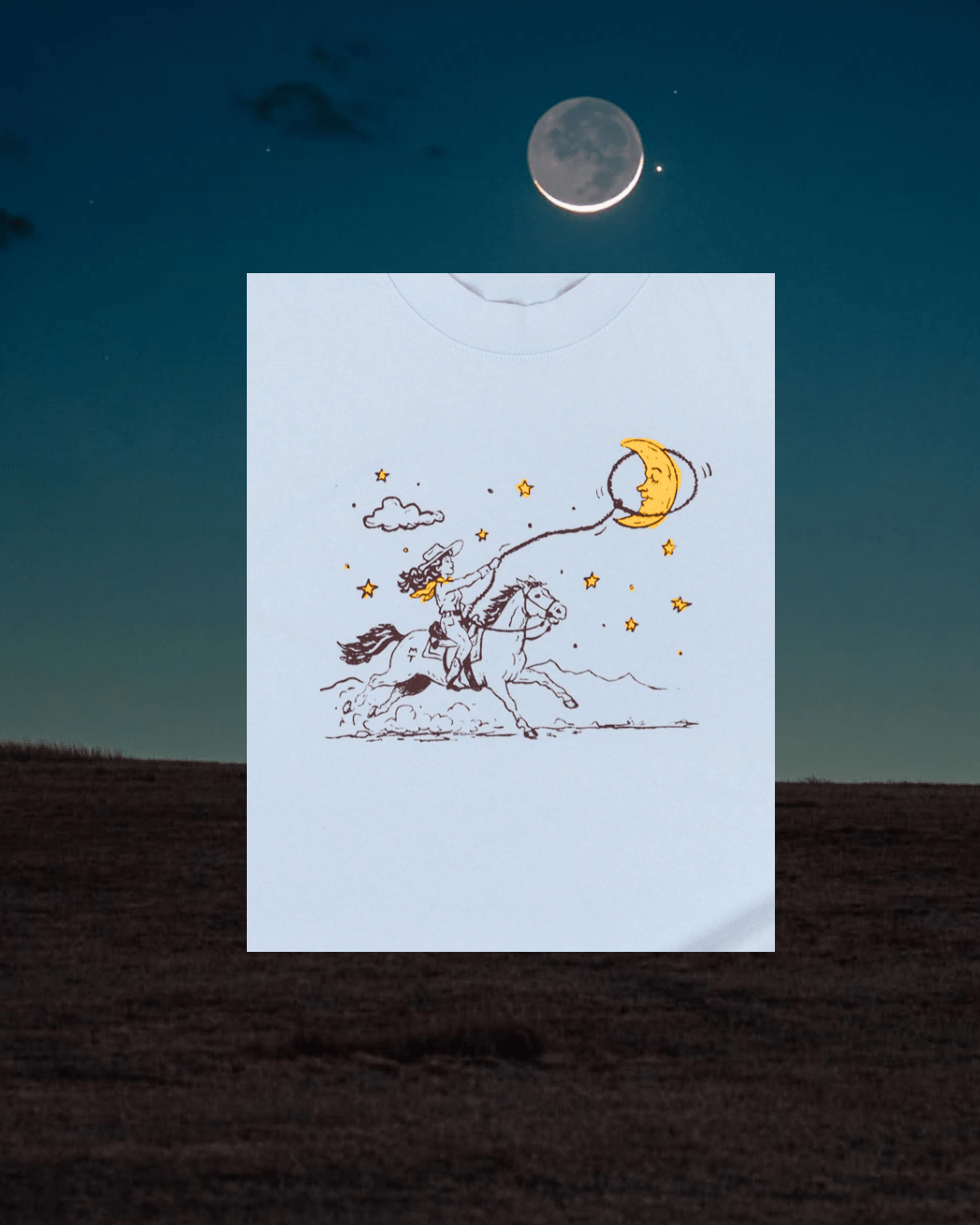 "Moon Catcher" Wide Tee