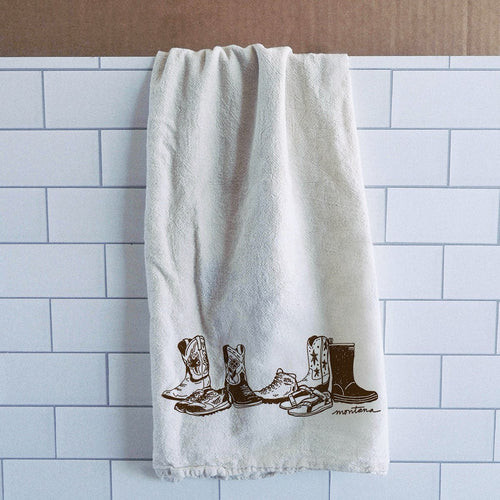 "Montana Footprint" Tea Towel