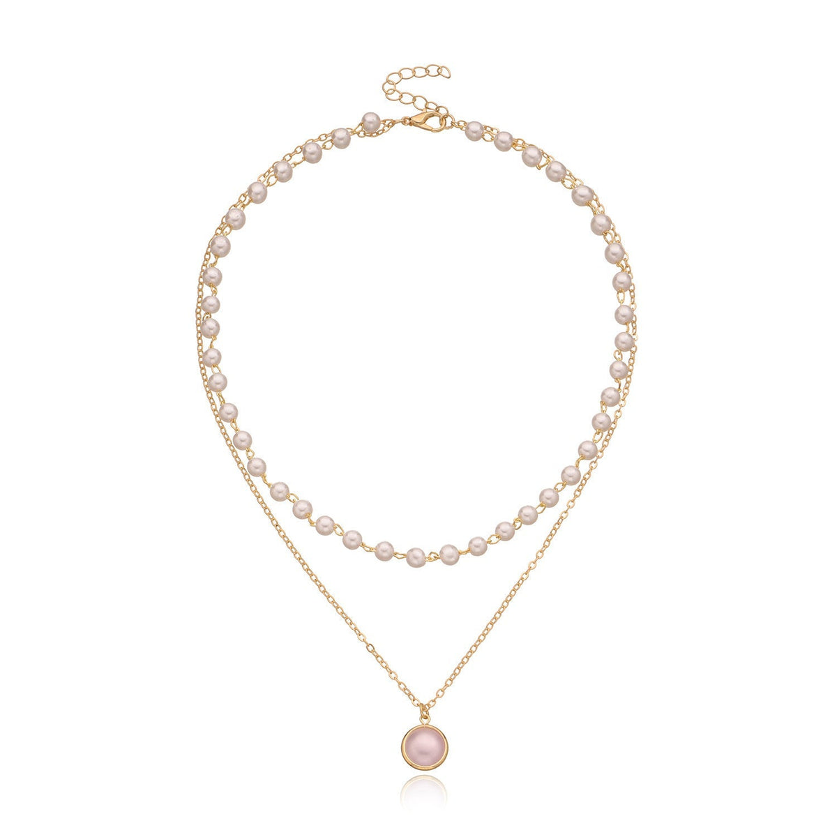 Chain Pearl Choker Necklace