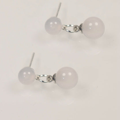 Multicolor Natural Agate Raw Stone Earrings