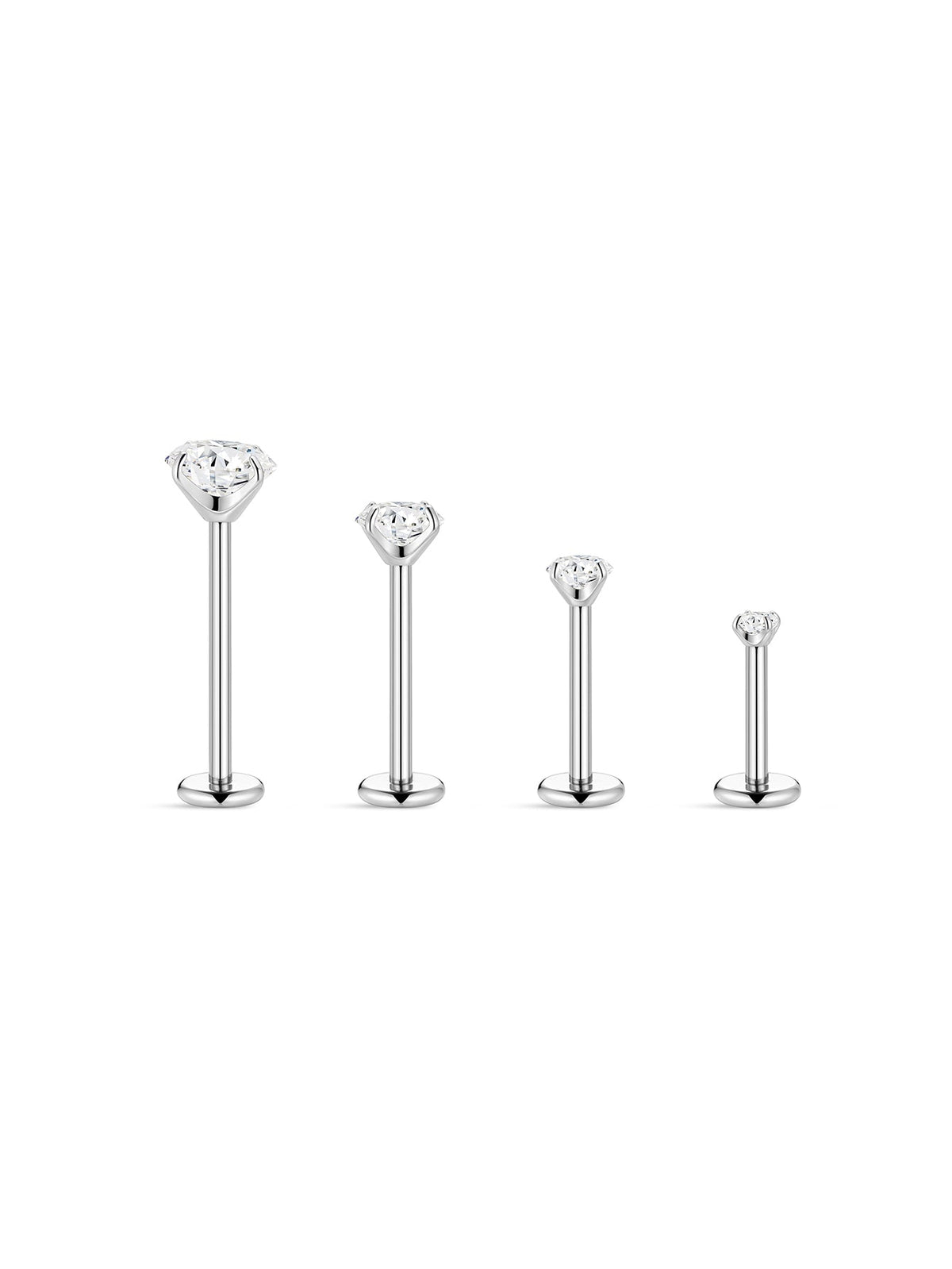 KOSINER Titanium Simple Flat Back Stud