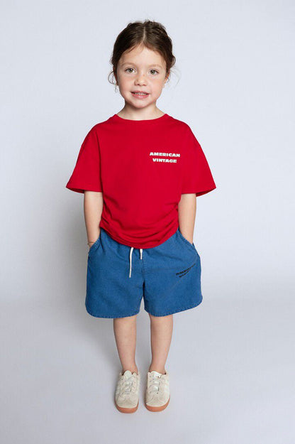 AMERICAN VINTAGE FIZVALLEY T SHIRT - VINTAGE RUBY
