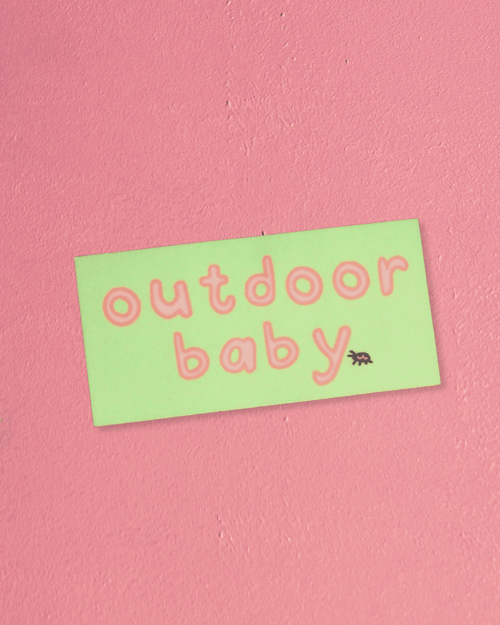 "Outdoor Baby" Sticker