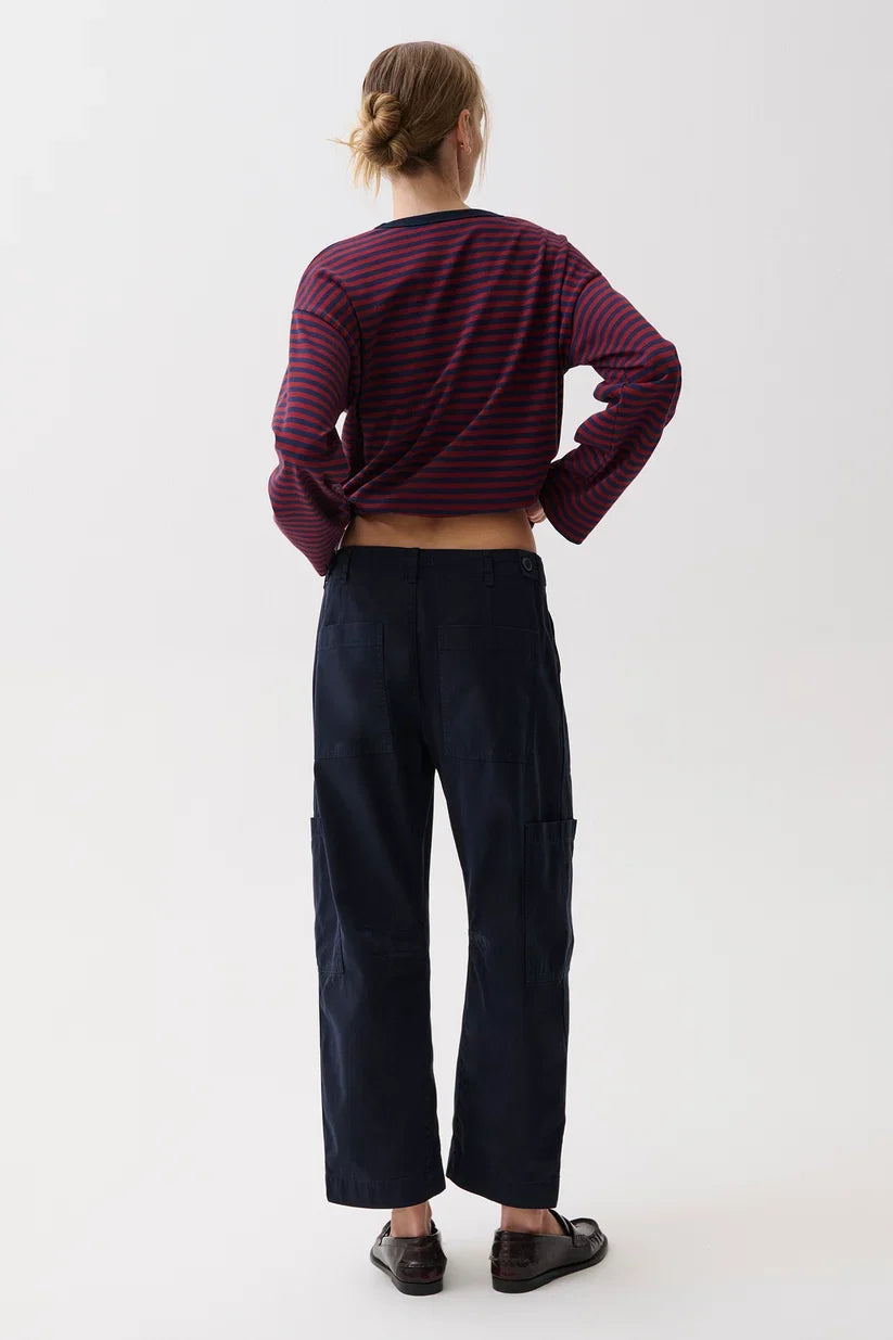 Sabrina Curved Utility Pants - Nautical
