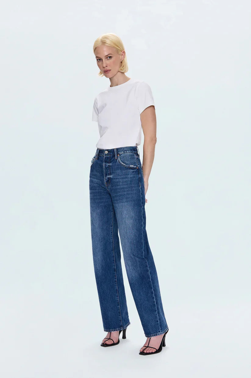 Tate High Rise Bowed Wide Leg - Fulton