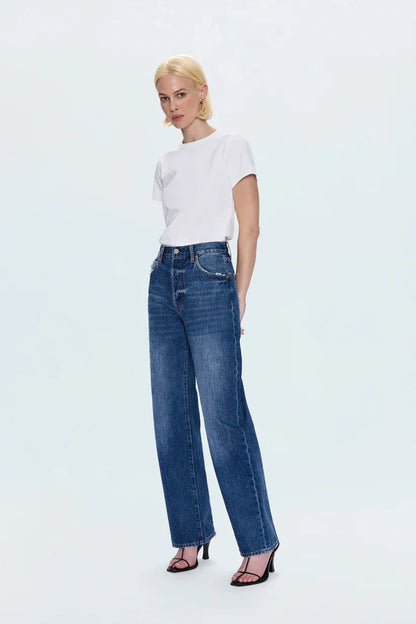 Tate High Rise Bowed Wide Leg - Fulton
