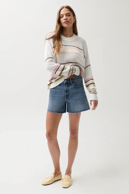 Kennedy Relaxed Mid Rise Cut Off Short- Cityscape