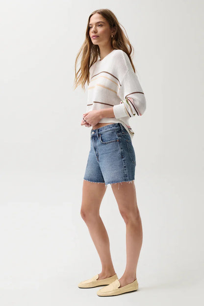 Kennedy Relaxed Mid Rise Cut Off Short- Cityscape