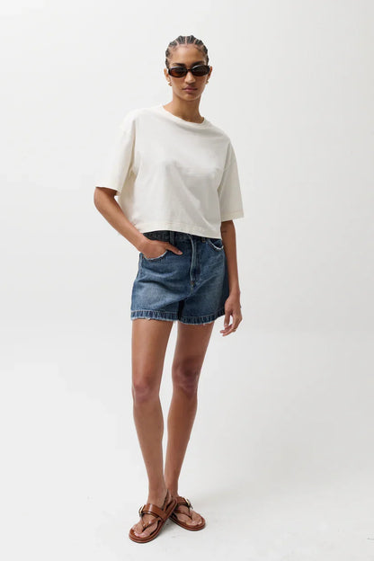 Saige High Rise A-Line Short - Wishbone