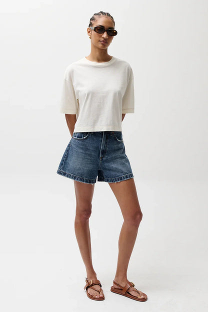 Saige High Rise A-Line Short - Wishbone