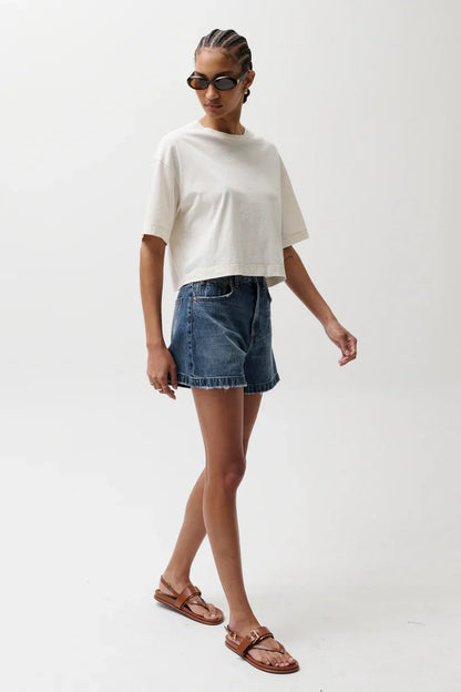 Saige High Rise A-Line Short - Wishbone