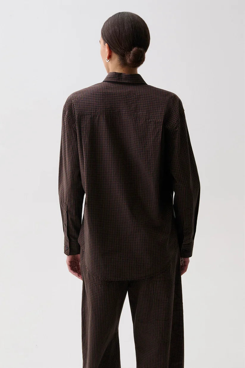 Mila Button Down Wrap Top - Hot Toddy