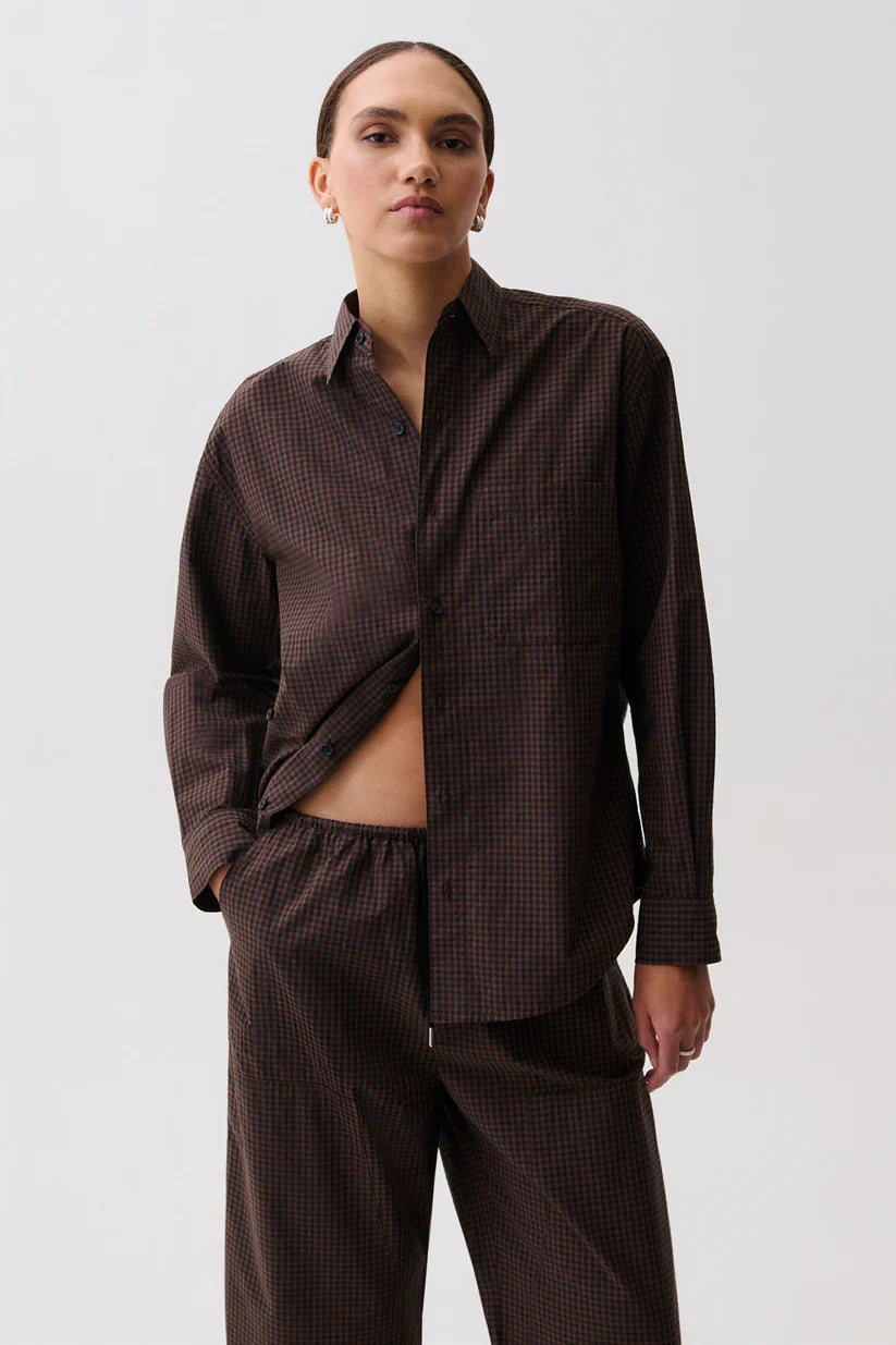 Mila Button Down Wrap Top - Hot Toddy