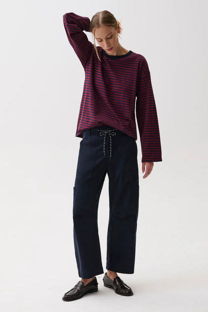 Sabrina Curved Utility Pants - Nautical