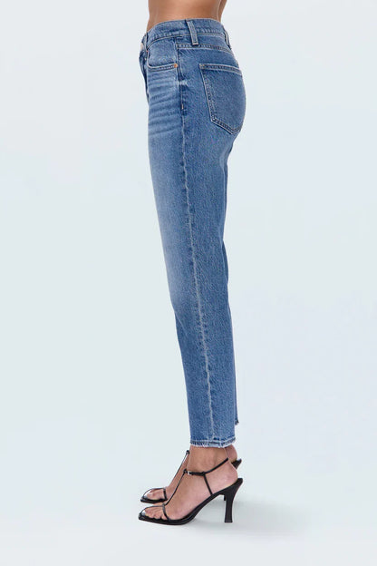 Bri High Rise Slim Straight - Charleston