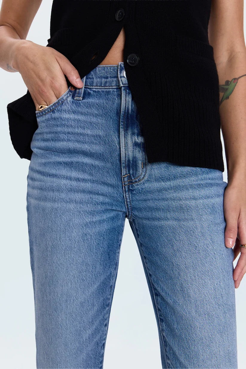 Bri High Rise Slim Straight - Charleston