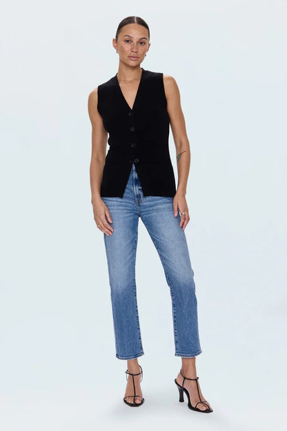 Bri High Rise Slim Straight - Charleston
