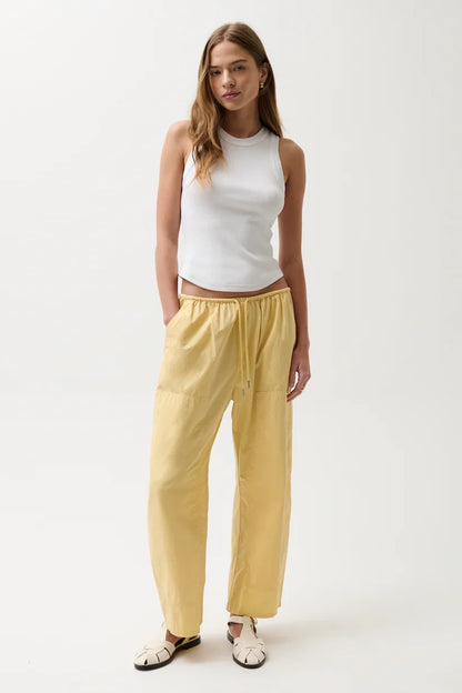 Theo Poplin Pant- Light Tumeric