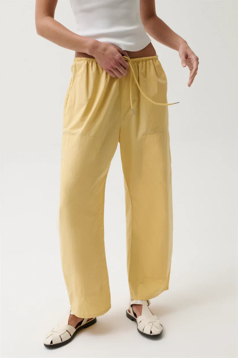 Theo Poplin Pant- Light Tumeric
