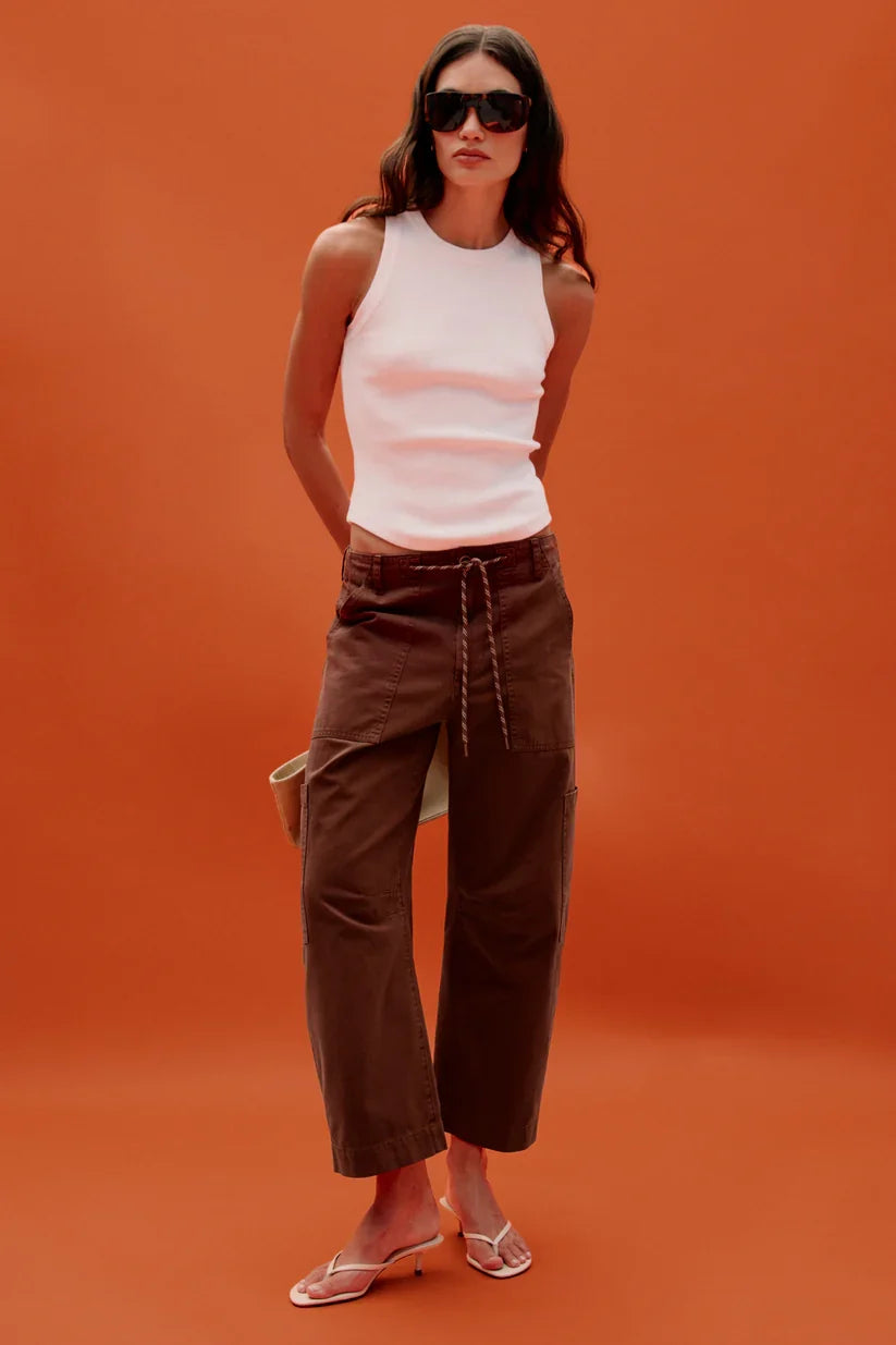 Sabrina Curved Utility Pants- Lindt