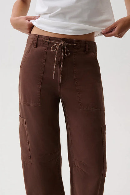 Sabrina Curved Utility Pants- Lindt