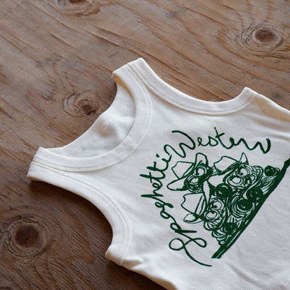 "Spaghetti Western" Tank in Ivory