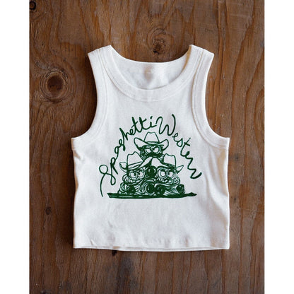 "Spaghetti Western" Tank in Ivory