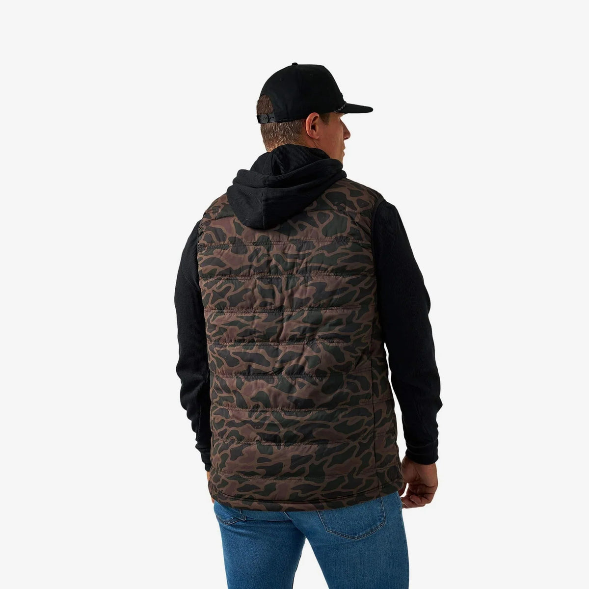 Burlebo: Puffer Vest - Bendita Camo