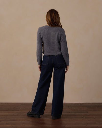 Fuzzy Cardigan- Midnight