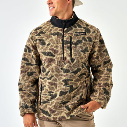 Burlebo: Sherpa - Quarter Zip - Rocky Mountain Camo