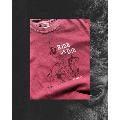 "Ride or Die" Red Tee