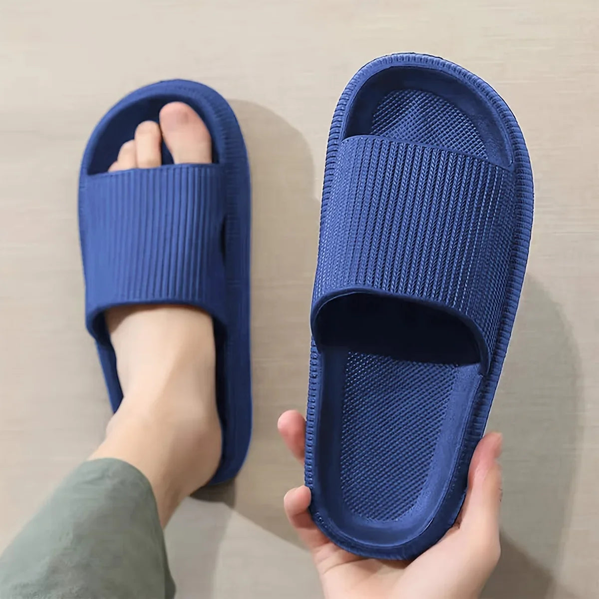 Slippers Men Women Wear Thick-soled Non-slip Summer Quarters Bathroom Shower Eva Sandals