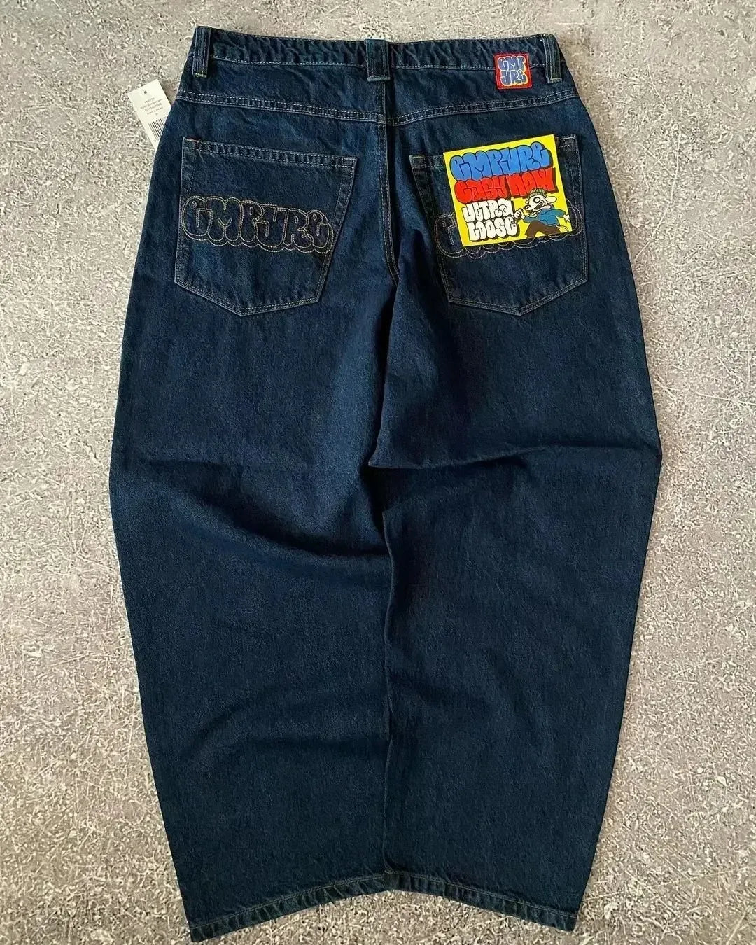 Y2k 2000s Clothes Baggy Jeans For Men  And Women Clothing Harajuku Fashion Retro Hip Hop Embroidery Trousers Woman Streetwear