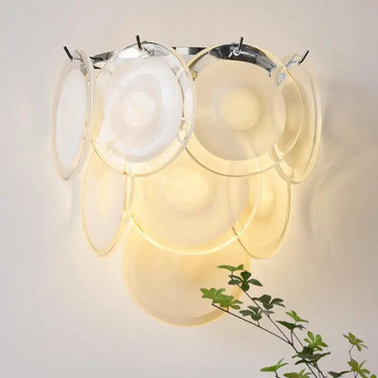 Elegant Murano Glass Wall Lamp - Handmade French Style Dimmable LED with Colorful Design
