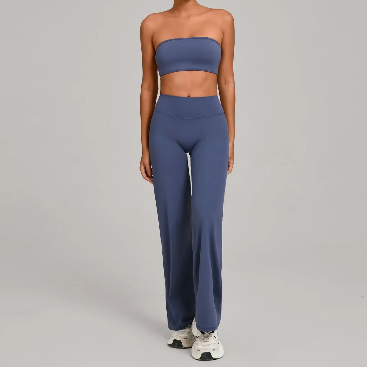 2PCS Pad Yoga Set Women Yoga Pant Workout Tracksuit Sportswear Gym High Waist Straight Leg Bottoms Fitness Bta Sports Suit XP01