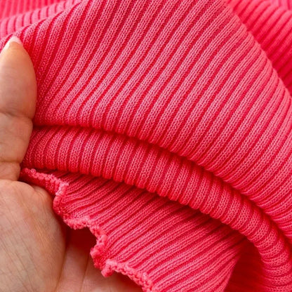 Women's Red Short Sleeve Sundress Solid Ruffle Trim Stretchy Ribbed Knit Bodycon Mini Dress Casual Party Clubwear Dress Outfits